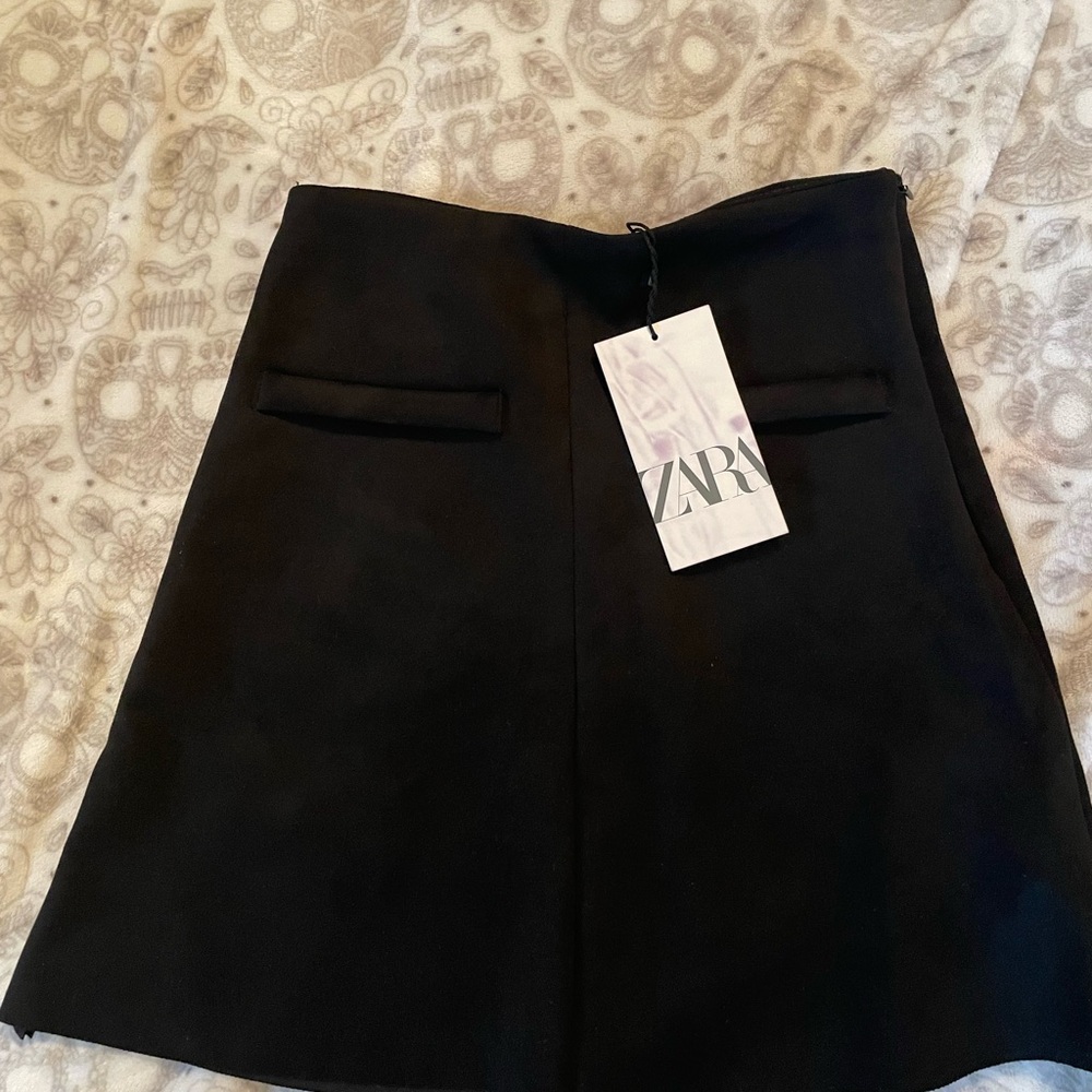 Zara Black Mini Skirt NWT
